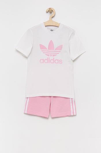 Dětská souprava adidas Originals HC9507 růžová barva