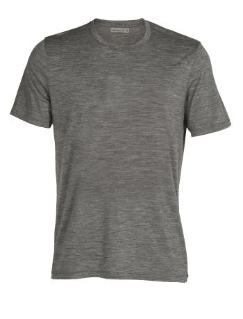 pánské merino triko krátký rukáv ICEBREAKER Mens Tech Lite II SS Tee, Gritstone Heather velikost: S