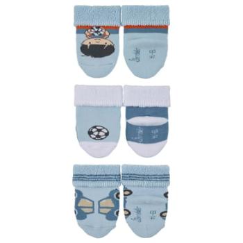 Sterntaler Dětské ponožky 3-pack football bleu