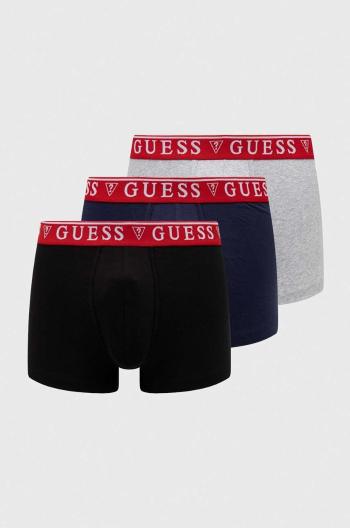 Boxerky Guess BRIAN 3-pack pánské, šedá barva, U97G01 KCD31