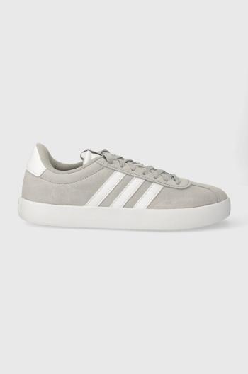 Kožené sneakers boty adidas COURT šedá barva, ID6280