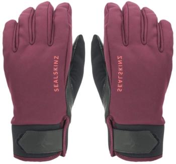 Sealskinz Waterproof All Weather Insulated Glove Red/Black L Cyklistické rukavice