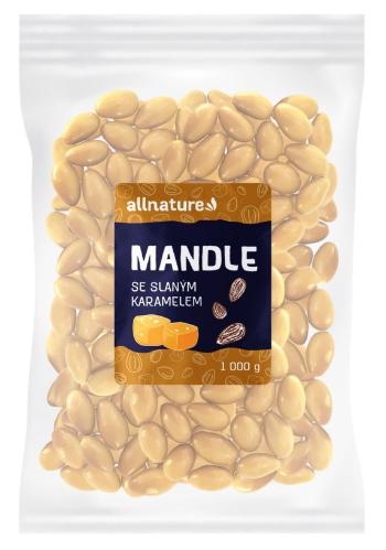 Allnature Mandle slaný karamel 1000 g