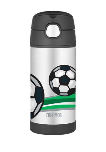 Thermos FUNtainer Dětská termoska s brčkem - fotbal 355 ml