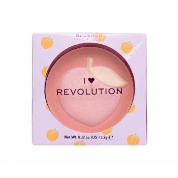 Makeup Revolution London I Heart Revolution Fruity Blusher 9,2 g tvářenka pro ženy Peach