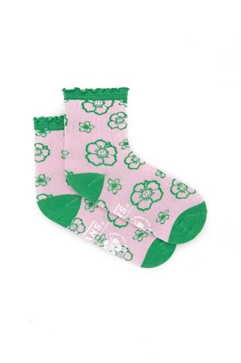 Ponožky Vans X Emma Mulholland On Holiday dámské, růžová barva