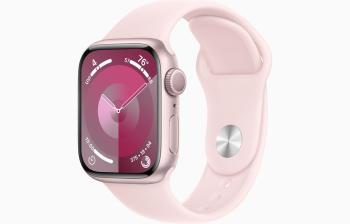 Apple Watch S9/45mm/Pink/Sport Band/Light Pink/-M/L