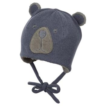 Sterntaler Čepice Bear blue melange