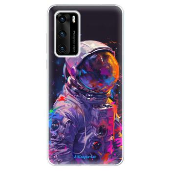 Odolné silikonové pouzdro iSaprio - Neon Astronaut - Huawei P40