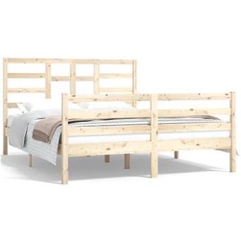 Rám postele masivní dřevo 150 × 200 cm King Size, 3105865 (3105865)