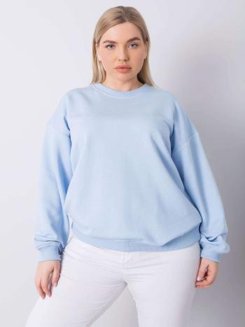 SVĚTLE MODRÁ DÁMSKÁ MIKINA BEZ KAPUCE RV-BL-6316.16X-BLUE Velikost: 3XL