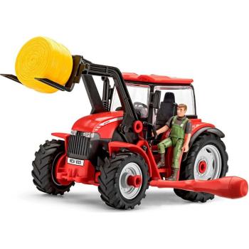 Revell Junior Kit traktor s figurkou 1:20 červený