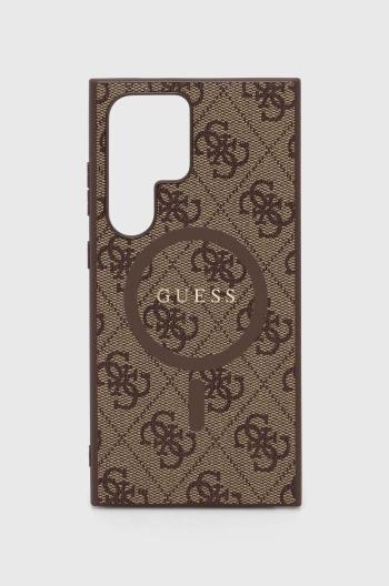 Obal na telefon Guess S24 Ultra S928 hnědá barva