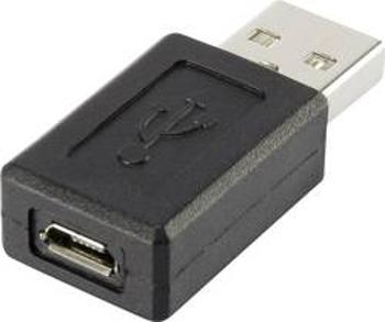 Adaptér USB 2.0 Renkforce [1x USB 2.0 zástrčka A - 1x micro USB 2.0 zásuvka B], černá