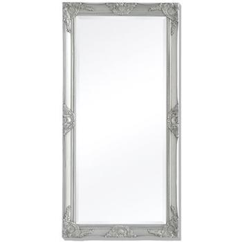 Nástěnné zrcadlo v barokním stylu 120 x 60 cm stříbrné (243685)