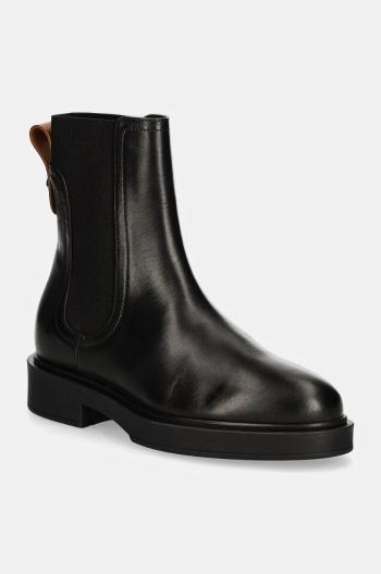 Kožené kotníkové boty Furla Sfera Chelsea Boot dámské, černá barva, na platformě, YI53CIT BX3479 3379S