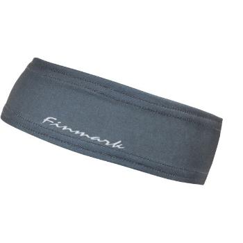 Finmark FUNCTIONAL HEADBAND Funkční čelenka, tmavě šedá, velikost UNI