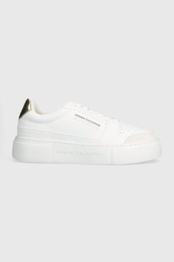 Sneakers boty Armani Exchange bílá barva, XDX157 XV838 K702