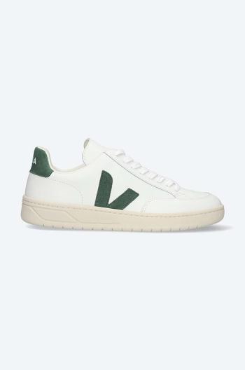 Kožené sneakers boty Veja V-12 Leather XD022336 bílá barva