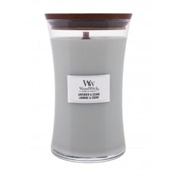 WoodWick Lavender & Cedar 610 g vonná svíčka unisex