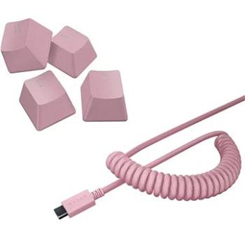 Razer PBT Keycap + Coiled Cable Upgrade Set - Quartz Pink - US/UK (RC21-01491000-R3M1)