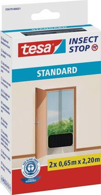 Síť proti hmyzu do dveří Tesa Standard, 55679-21, 1,3 x 2,2 m, antracit