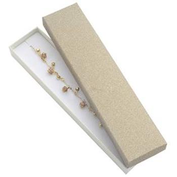 Šperky4U Dárková krabička na náramek, stříbřitě béžová - KR0044-BG