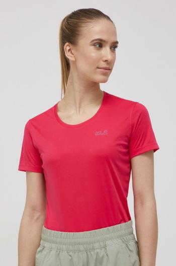 Sportovní tričko Jack Wolfskin Tech růžová barva