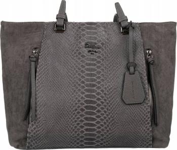 DAVID JONES TMAVĚ ŠEDÁ SHOPPER KABELKA 6890-4 D.GREY Velikost: ONE SIZE