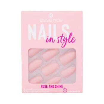 Essence Nails In Style 12 ks umělé nehty pro ženy 14 Rose And Shine