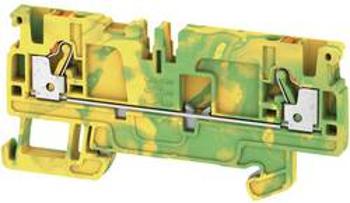 Svorka ochranného vodiče Weidmüller A2C 2.5 PE /DT/FS, 1989890000, zelená, žlutá, 50 ks