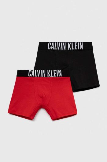 Dětské boxerky Calvin Klein Underwear 2-pack červená barva