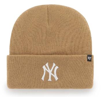 47 MLB NEW YORK YANKEES HAYMAKER CUFF KNIT Klubová zimní čepice, béžová, velikost