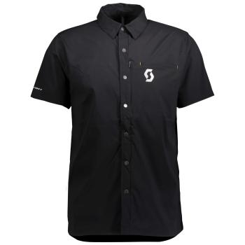 pánská košile SCOTT Shirt M's Button FT, s/sl black/grey (vzorek) velikost: M