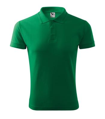 MALFINI Pánská polokošile Pique Polo - Středně zelená | XL