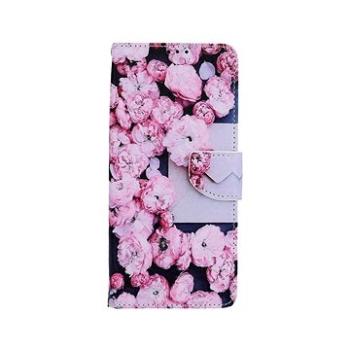 TopQ Samsung A22 knížkové Růžové květy 66273 (Sun-66273)