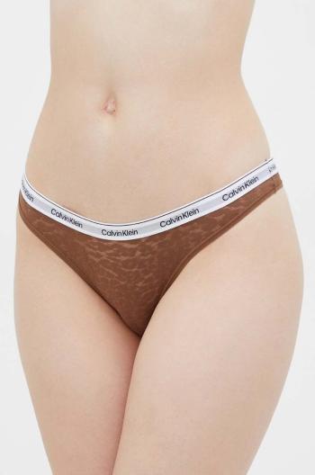 Kalhotky Calvin Klein Underwear hnědá barva