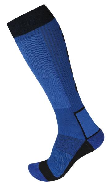 Husky Ponožky Snow Wool modrá/černá Velikost: L (41-44)