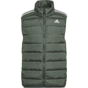 adidas ESS DOWN VEST Pánská vesta, tmavě zelená, velikost XL