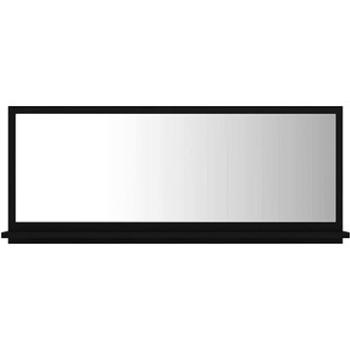 Koupelnové zrcadlo černé 90×10,5×37 cm dřevotříska 804581 (804581)