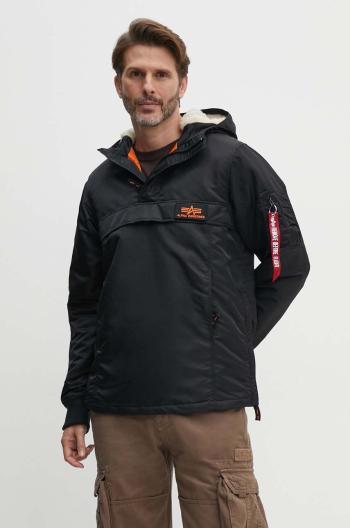 Bunda Alpha Industries HPO Anorak pánská, černá barva, přechodná, 178139.03