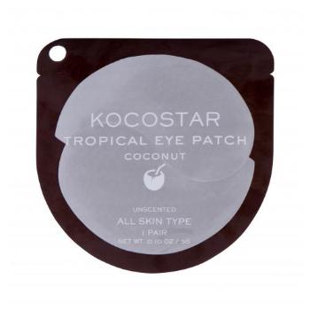Kocostar Eye Mask Tropical Eye Patch 3 g pleťová maska Coconut proti vráskám; na rozjasnění pleti; na otoky a kruhy pod očima; na dehydratovanou pleť