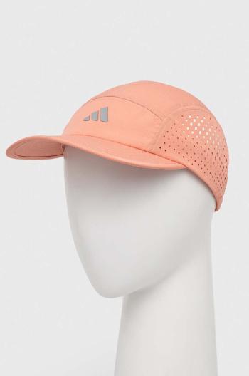 Kšiltovka adidas Performance oranžová barva, hladká