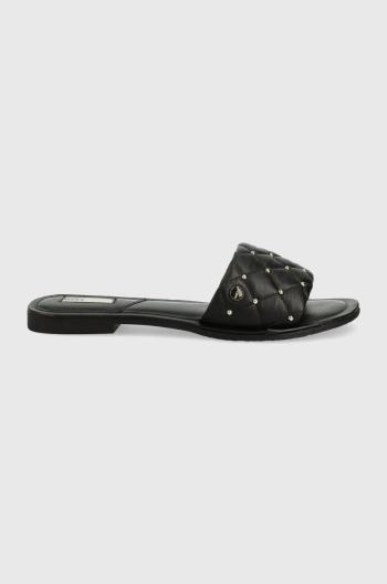 Kožené pantofle Mexx Sandal Jewel dámské, černá barva