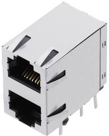 Zásuvka, vestavná horizontální encitech 3259-0017-04, RJ45 RJJS-88-144-E9H-047, kov, 1 ks