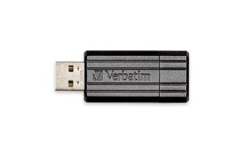 VERBATIM USB FD 64GB PINSTRIPE BLACK, 49065