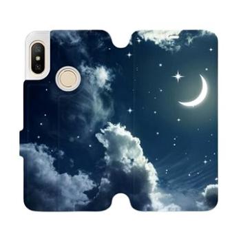 Flipové pouzdro na mobil Xiaomi Mi A2 Lite - V145P Noční obloha s měsícem (5903226367993)