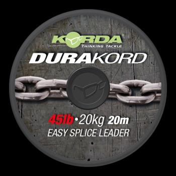 Korda návazcová šňůrka dura-kord dyneema spliceable leader - 45 lb 20 m