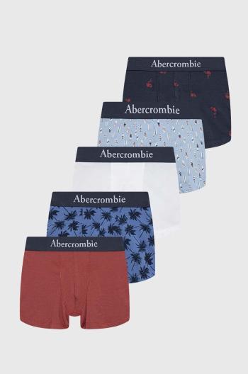 Dětské boxerky Abercrombie & Fitch 5-pack vínová barva