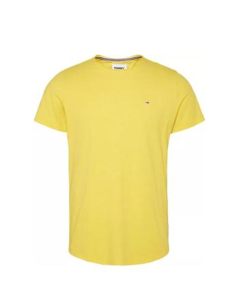 Tommy Hilfiger TOMMY JEANS pánské žluté tričko ESSENTIAL JASPE TEE